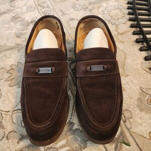 Authentic Suede Penny Loafers Chanel